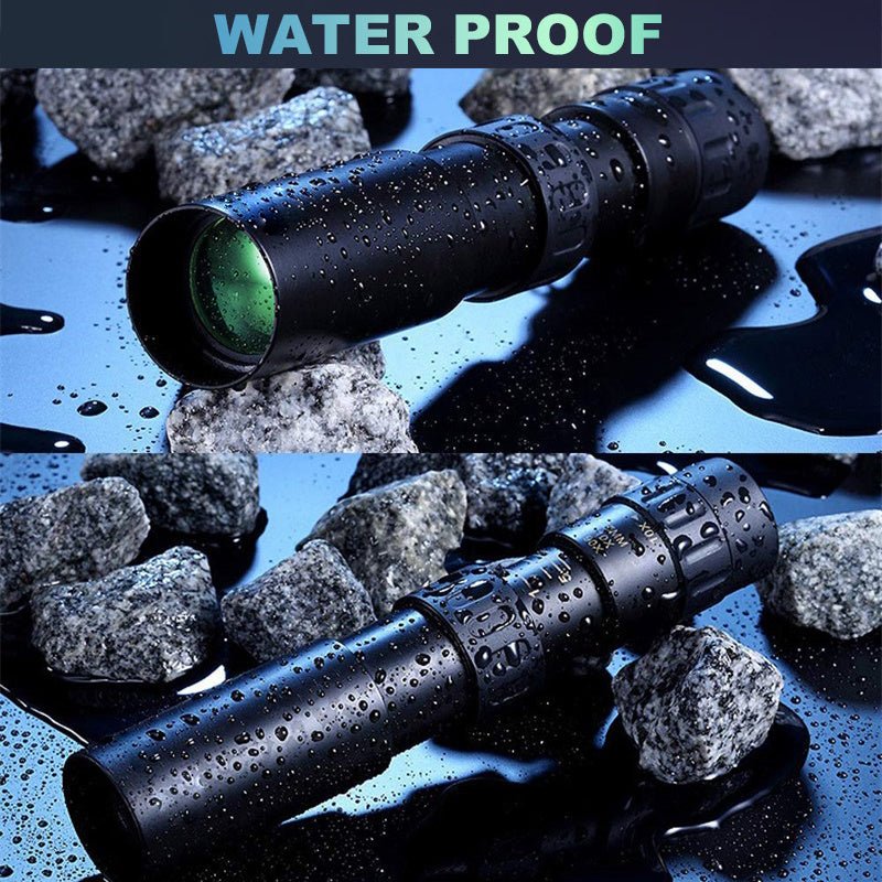 10-300×40 Zoom High-Powered Metal Monocular – Portable, HD, Professional, Waterproof and Durable Monoculars