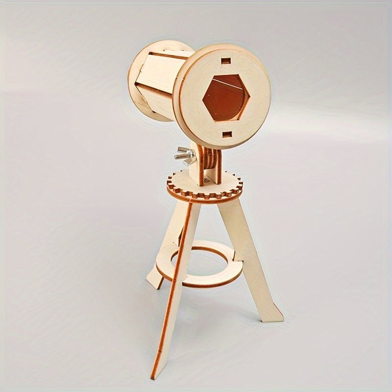 “Stargazer Craft” Diy Astronomical Telescope Model Kit For Kids Ages 3-6 – Educational Wooden Craft Set