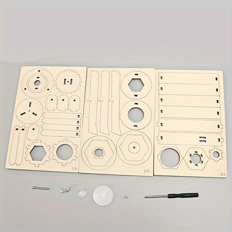 “Stargazer Craft” Diy Astronomical Telescope Model Kit For Kids Ages 3-6 – Educational Wooden Craft Set