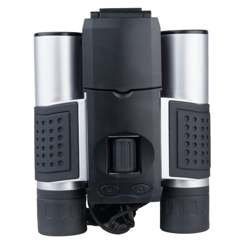 12×32 Binoculars for Adults, Binoculars with Camera, 2″ LTPS Display 5MP 1080P Video Photo Recorder with 32GB Micro SD Card, High Powered Binoculars for Bird Watching Travel Hunting, Silver