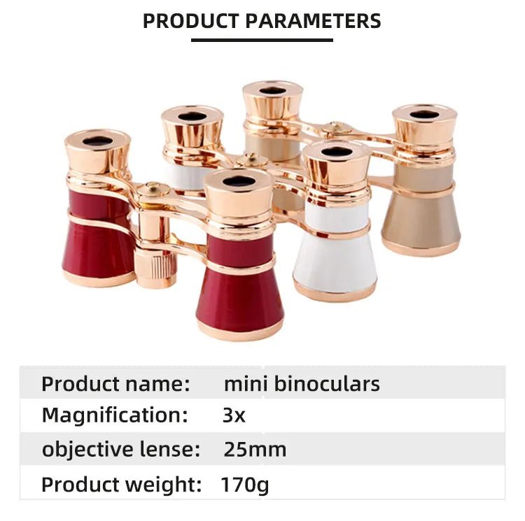 antique Silver theater binoculars opera glasses theatre binoculars opera 3×25