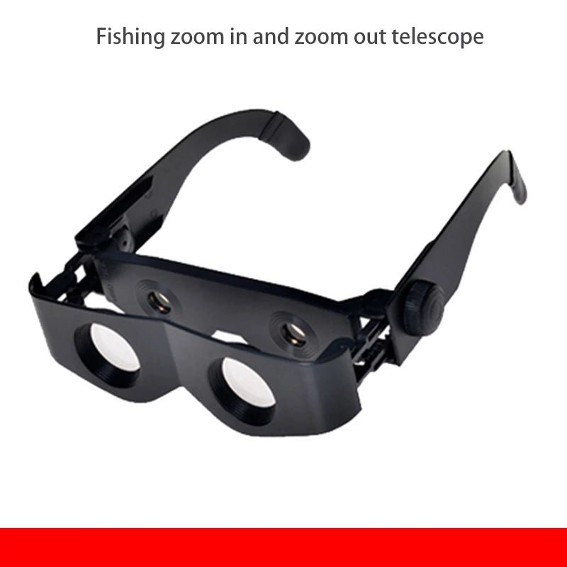 Outdoor Fishing Special HD Zoom Dismountable 3x Folded Fishing Telescope with Black Glasses Case