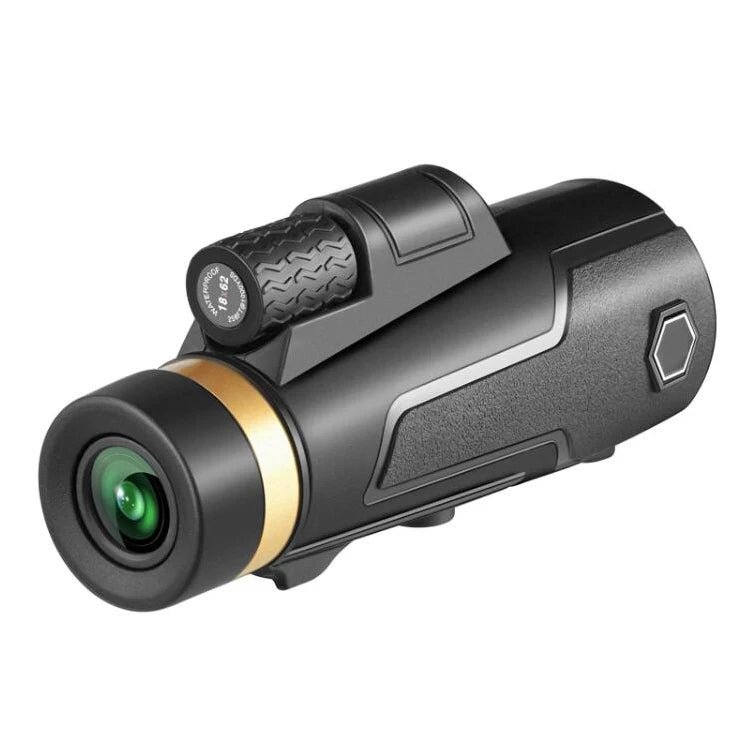 New high power 12×50 large eyepiece wide angle waterproof monocular  telescope with phone adapter & tripod