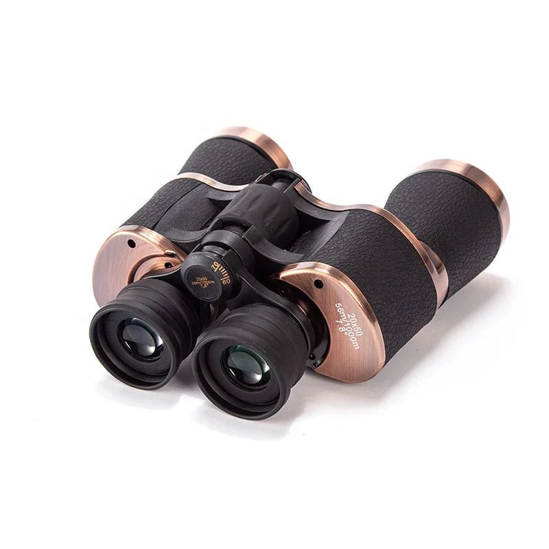 20×50 ED Lens  Brass Retro Design Binoculars High Power Binoculars Telescopes for Bird Watching/Hiking/Skiing/Hunting