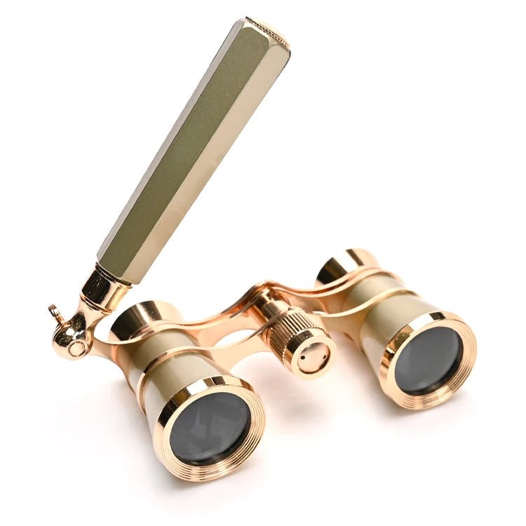 antique Silver theater binoculars opera glasses theatre binoculars opera 3×25