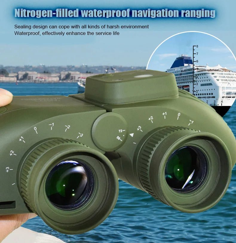 7X50 high magnification high-definition binoculars with compass ranging nitrogen-filled waterproof grade telescope