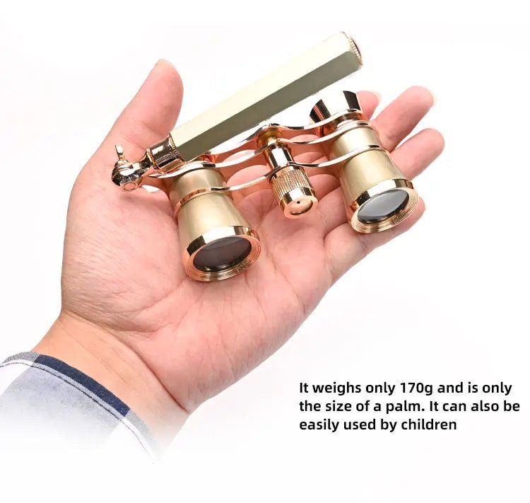 antique Silver theater binoculars opera glasses theatre binoculars opera 3×25