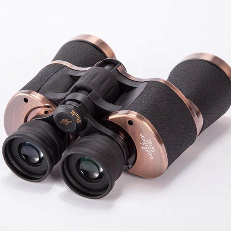 20×50 ED Lens  Brass Retro Design Binoculars High Power Binoculars Telescopes for Bird Watching/Hiking/Skiing/Hunting