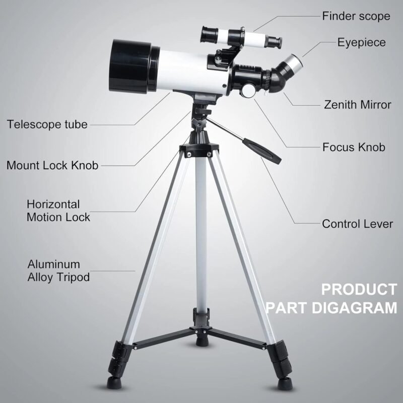 F50070mm astronomical  telescope Mount Fully Multi-Coated Optics  refracting Portable Telescope for Kids & Adults