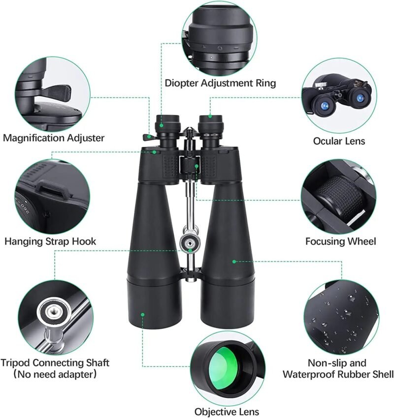Professional Powerful Super 30-260X160  Zoom  binocular  High Times Long Range Telescope  for Hunting Stargazing