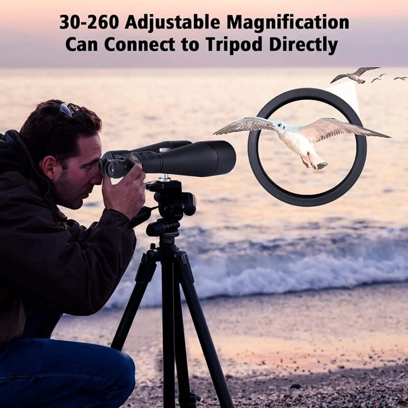 Professional Powerful Super 30-260X160  Zoom  binocular  High Times Long Range Telescope  for Hunting Stargazing