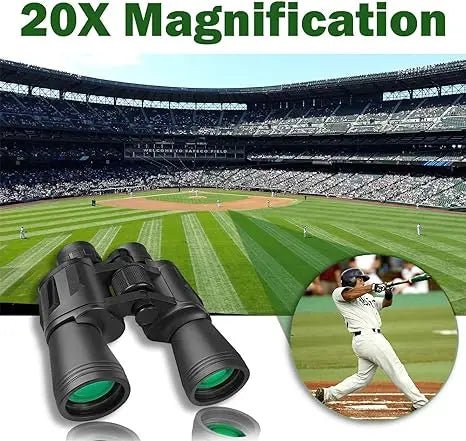 20×50 High-Power Compact Waterproof Binoculars Adults Night Vision Low Light Function Hunting Bird Watching Football Matches