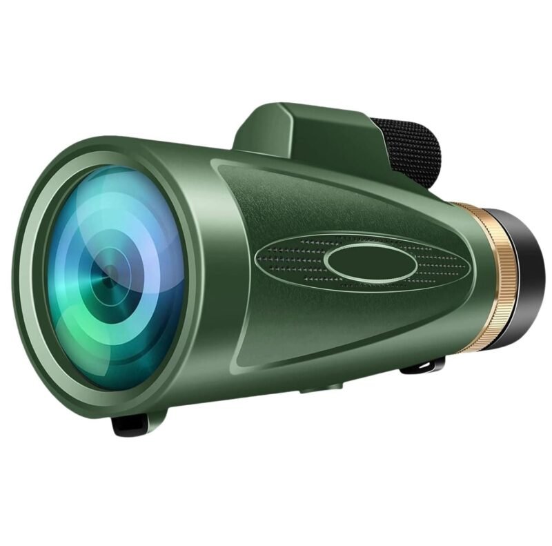 80X100 HD Monocular Telescope, High Powered BAK-4 Prism Compact Monoculars for Adults, Larger Vision Monocular for Bird Watching Hunting Hiking Camping Travelling