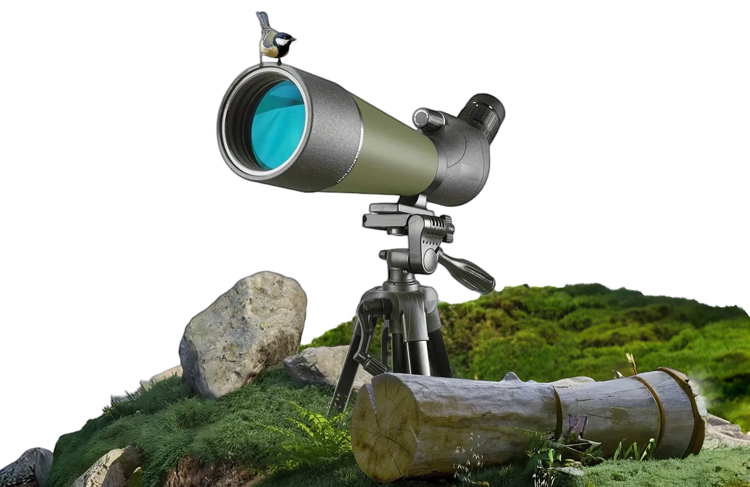 Single tube telescope with bracket