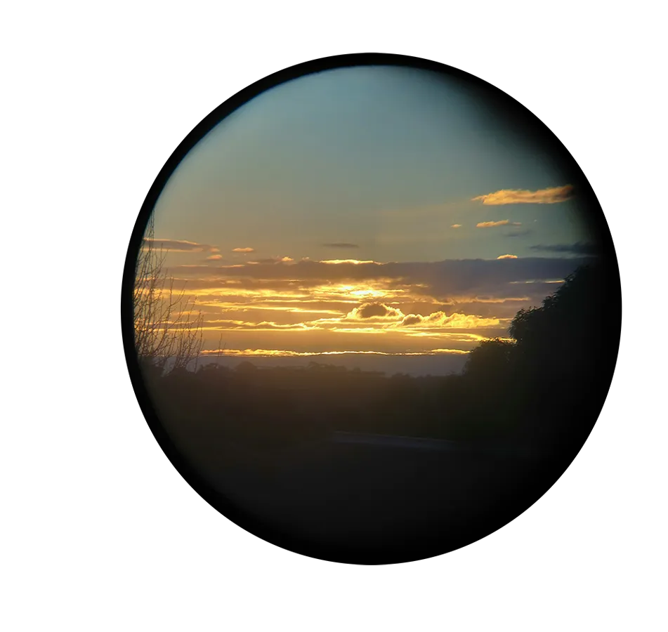 The natural beauty seen through a telescope